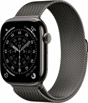 Smartwatch Apple Watch S11 Titan 46mm Cellular Milanaise schiefer