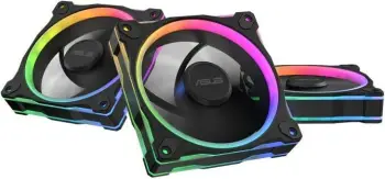 Set ventilatorë kasë ASUS Prime MR120 Fan ARGB Reverse, 12 cm, 3 copë, Zi
