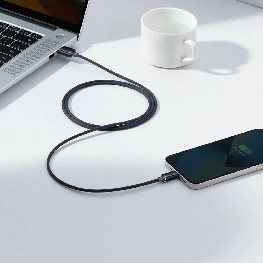 Kabllo Baseus Crystal Shine, USB-A në Lightning, 2m, 2.4A, e zezë - 7