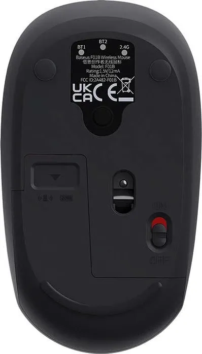 Maus wireless Baseus F01B Tri-mode, 1600 DPI, gri - 3