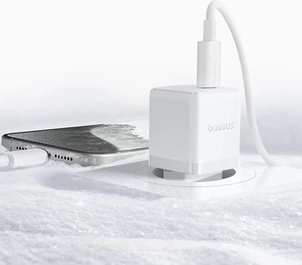 Karikues muri Baseus Palm 20W, USB-C, i bardhë - 12