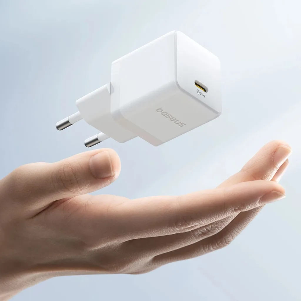 Karikues muri Baseus Palm 20W, USB-C, i bardhë - 5