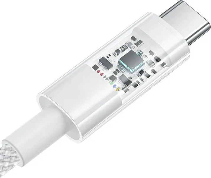 Kabllo Baseus Gem USB A në USB C, 1 m, 100 W, Bardhë - 3