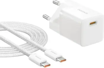 Karikues Baseus P10110909213-01 USB-C GaN5 mini 25W, Bardhë