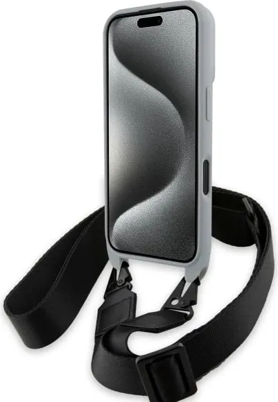 Mbështjellës BMW M Edition Carbon Stripe & Strap për iPhone 16, Gri - 4