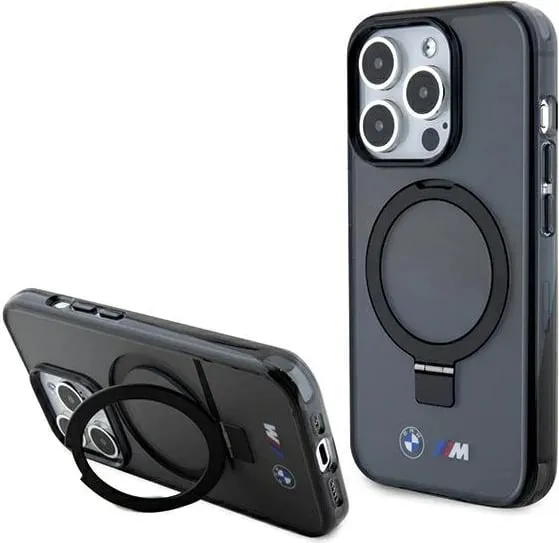 Mbështjellës BMW Ring Stand M Collection MagSafe për iPhone 15 Pro, i zi - 1