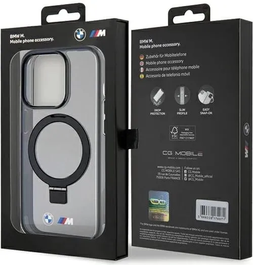 Mbështjellës BMW Ring Stand M Collection MagSafe për iPhone 15 Pro, i zi - 2