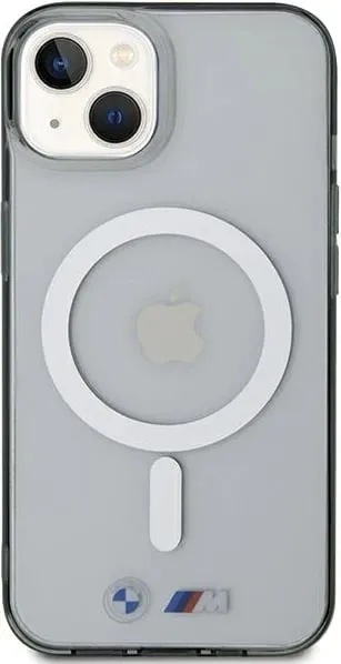 Mbështjellës BMW Silver Ring MagSafe për iPhone 15, Transparent - 2