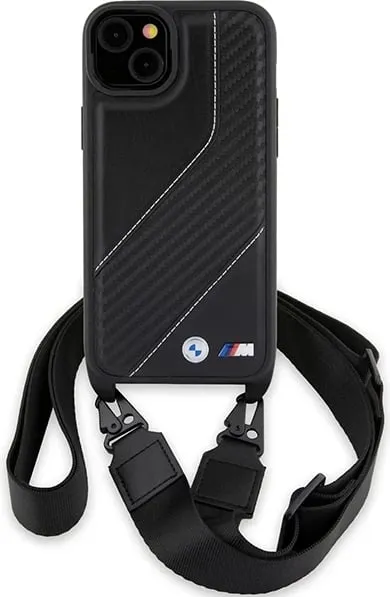 Mbështjellës BMW M Edition Carbon Stripe & Strap për iPhone 15/14/13, i zi - 2