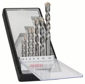 Set shpuese cilindrike betoni Bosch, 4-12 mm, 6 copë