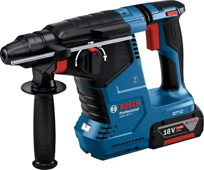 Çekiç rrotullues Bosch GBH 187-LI, 18V, pa furça, blu - 1