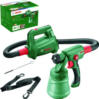 Pistoletë boje Bosch EasySpray 18V-100, pa kabllo, 18V, jeshile