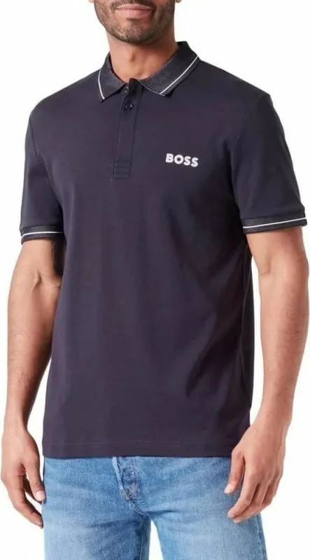 Maicë polo Boss për meshkuj, blu - 1
