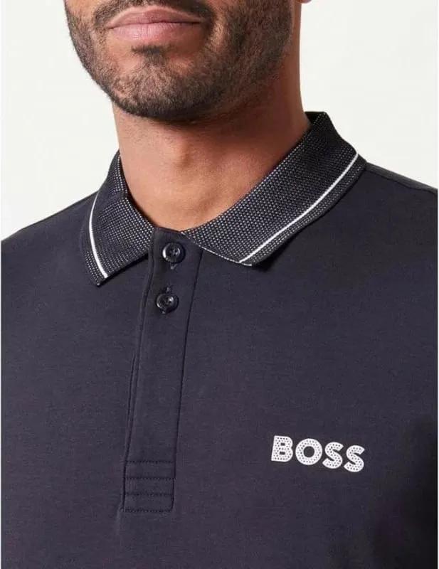 Maicë polo Boss për meshkuj, blu - 3