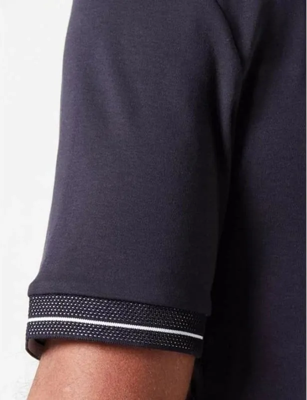 Maicë polo Boss për meshkuj, blu - 4