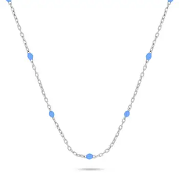 Qafore për femra Brilio Silver NCL112WTQ, 46cm, e argjendtë/kaltër