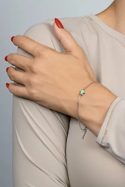 Byzylyk për femra Brilio Silver Turtle sBS3541, i argjendtë - 2