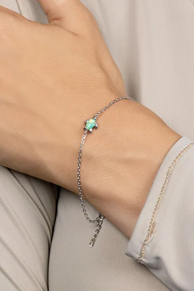 Byzylyk për femra Brilio Silver Turtle sBS3541, i argjendtë - 3