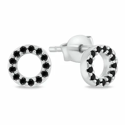 Vathë për femra Brilio Silver EA102WBC, të argjendtë/ të zinj - 1