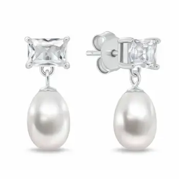 Vathë për femra Brilio Silver EA1200W, të bardhë/ të argjendtë