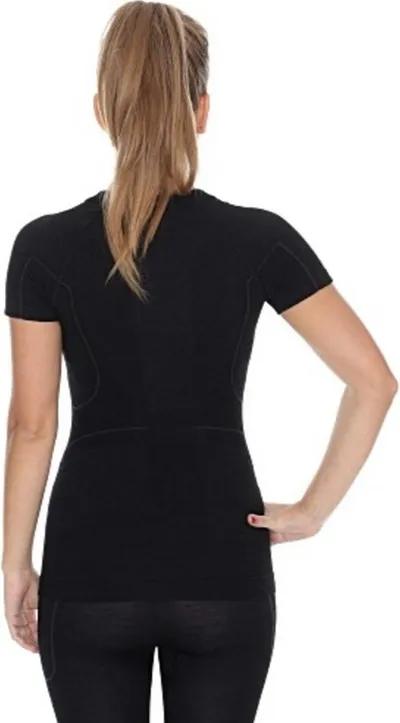 Maicë termoaktive për femra Brubeck Active SS11700, XL, e zezë - 5