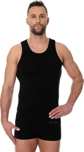Maicë e brendshme për meshkuj Brubeck Comfort Cotton, XL, e zezë