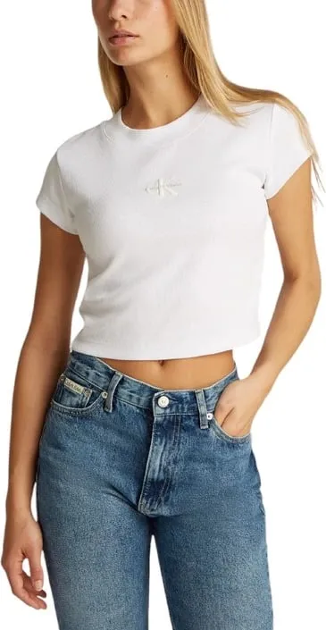 Maicë Calvin Klein Jeans për femra, e bardhë - 2