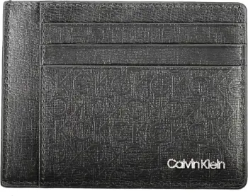 Portofol për meshkuj Calvin Klein, i zi