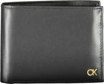 Portofol për meshkuj Calvin Klein, i zi