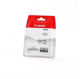 Ngjyrë për printim Canon PGI-520BK Blister Twin Pack(2932B009), e zezë
