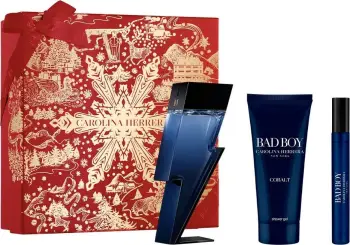 Set Eau de Parfum për meshkuj Carolina Herrera Bad Boy Cobalt 100ml + 10ml + shower gel 100ml