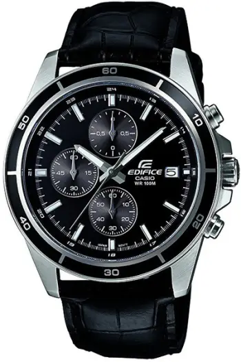 Orë për meshkuj Casio, e zezë , man