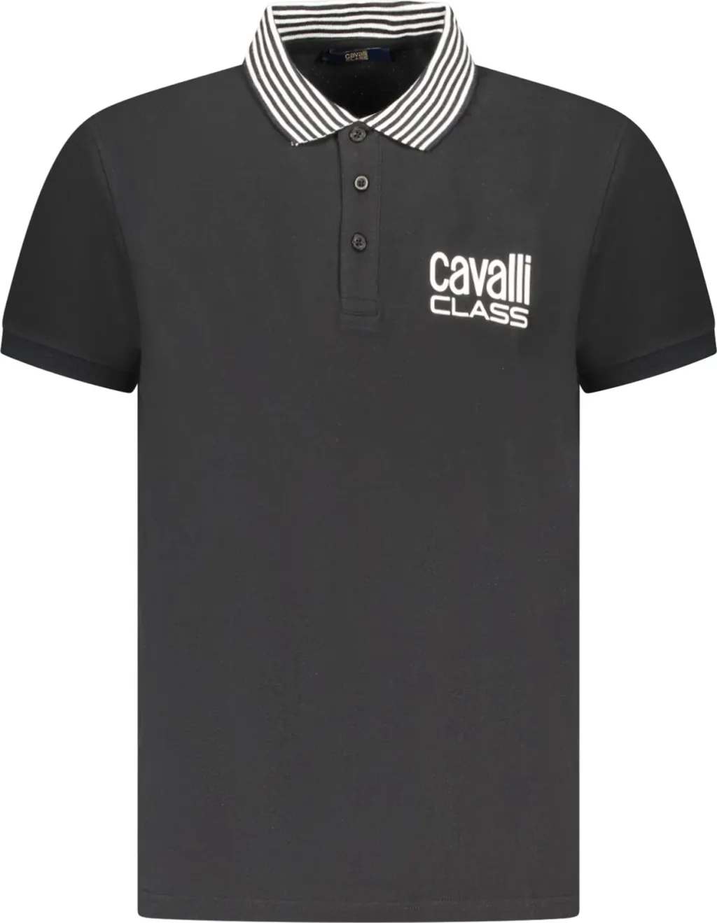 Polo CAVALLI CLASS për meshkuj, e zezë - 1