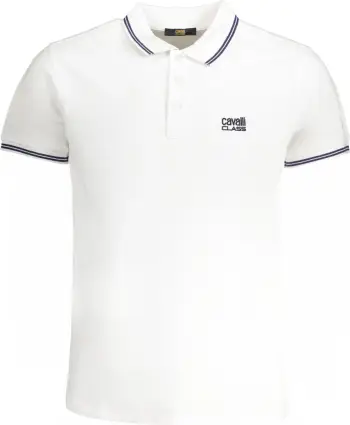 Maicë polo për meshkuj Cavalli Class, e bardhë