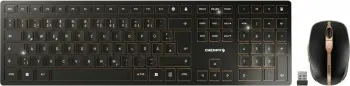 Set tastierë dhe maus Cherry DW 9100 SLIM wireless, IT-layout, e zezë