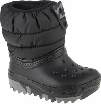 Çizme për fëmijë Crocs, të zeza