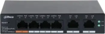 Switch DAHUA DH-CS4226-24ET-375, Managed L2, Gigabit Ethernet, PoE, Zi