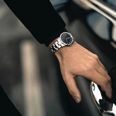 Orë për meshkuj Daniel Wellington, e argjendtë - 2