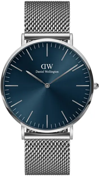 Orë për meshkuj Daniel Wellington, e argjendtë