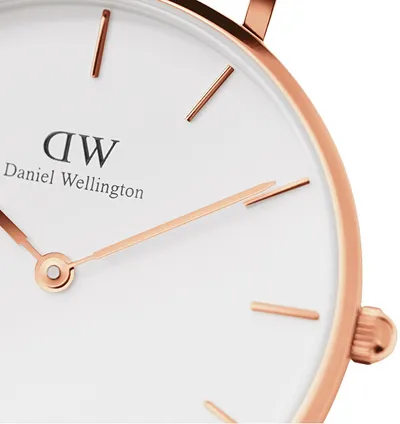 Orë për femra Daniel Wellington, ari rozë - 5
