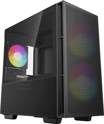Kasë Deepcool CH360 ARGB, e zezë, Mini Tower