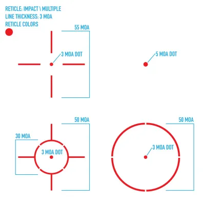 Shënjestër Optike Firefield RED DOT Impact Reflex Sight - 6