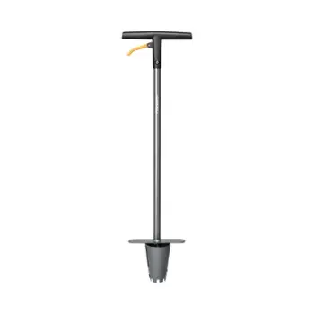 Mbjellës me dorezë të gjatë Ergo™ Fiskars, zezë/portokalli