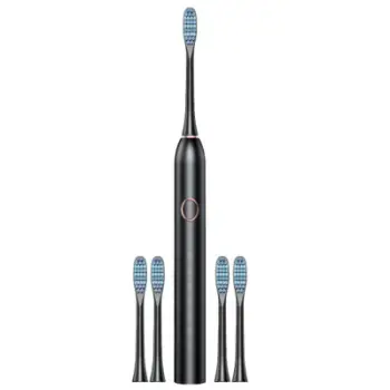 Brushë elektrike për dhëmbë Tiffany TF-8011, 5 pjesë, e zezë