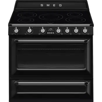 Sobë SMEG Victoria Aesthetic TR90IBL2, 90x60 cm, 10600 W, e zezë