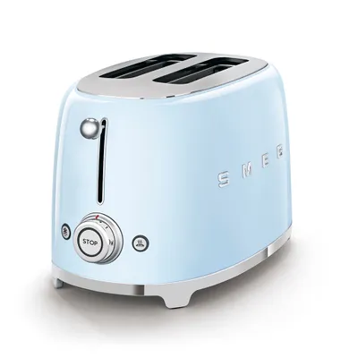 Thekëse buke SMEG 50's Style TSF01PBEU, 950 W, 2 copë, e kaltër pastel - 2