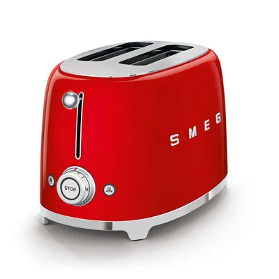 Thekëse buke SMEG 50's Style TSF01RDEU, 950 W, 2 copë, e kuqe - 2
