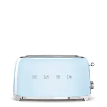 Thekëse buke SMEG 50's Style TSF02PBEU, 1500 W, 4 copë, e kaltër pastel