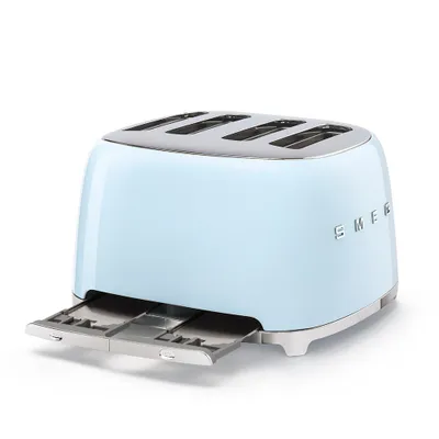 Thekëse buke SMEG 50's Style TSF03PBEU, 2000 W, 4 copë, e kaltër pastel - 3