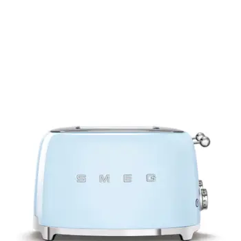 Thekëse buke SMEG 50's Style TSF03PBEU, 2000 W, 4 copë, e kaltër pastel